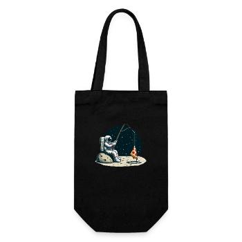 Astronaute Pizza Pêche Lune Espace - Sac à bouteille - noir - Devant