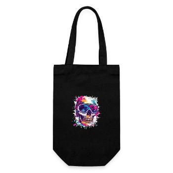 Ski Skull Ski Goggles - Gift Bag for Bottles - black - Front