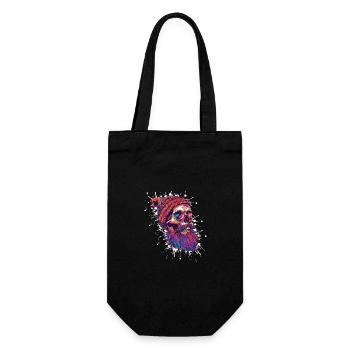 Crâne de bûcheron - Sac à bouteille - noir - Devant