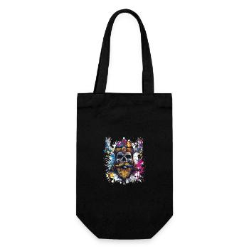 Viking Skull - Gift Bag for Bottles - black - Front