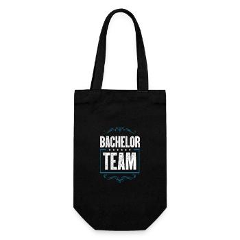 Bachelor Crew - Geschenkbeutel für Flaschen - Schwarz - Vorne