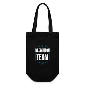 Badminton Crew - Gift Bag for Bottles - black - Front