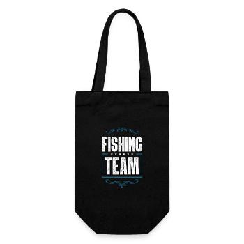 Fishing Team - Geschenkbeutel für Flaschen - Schwarz - Vorne