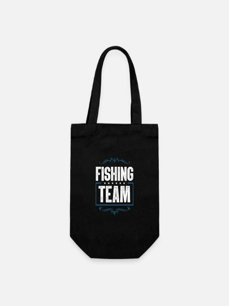 Fishing Team - Geschenkbeutel für Flaschen - Schwarz