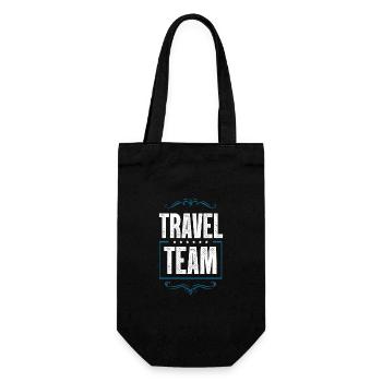 Travel Team - Geschenkbeutel für Flaschen - Schwarz - Vorne