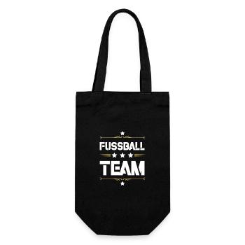 Fussball Team - Geschenkbeutel für Flaschen - Schwarz - Vorne