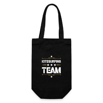 Kitesurfing Team - Geschenkbeutel für Flaschen - Schwarz - Vorne