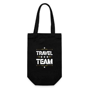 Travel Team - Geschenkbeutel für Flaschen - Schwarz - Vorne