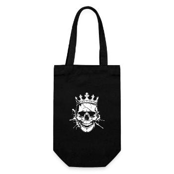 Crâne de roi - Sac à bouteille - noir - Devant