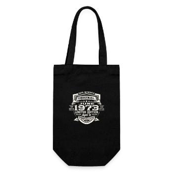 50e anniversaire Juin Millésime 1973 Bouclier original - Sac à bouteille - noir - Devant