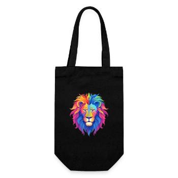 Bride Lion - Gift Bag for Bottles - black - Front