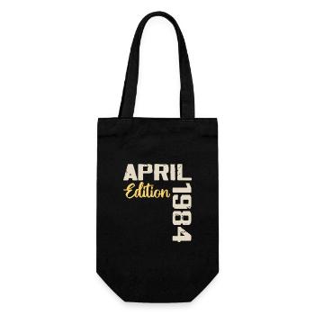 Anniversaire 40 Ans Avril 1984 Cadeau Anniversaire - Sac à bouteille - noir - Devant