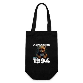 30th Birthday Original 1994 Vintage 1994 Bear Cute - Gift Bag for Bottles - black - Front