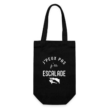 escalade un rocher Je peux pas j'ai escalade - Sac à bouteille - noir - Devant
