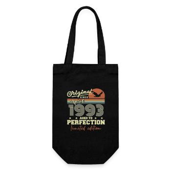April 1993 Gift | 32nd Anniversary April 1993 - Gift Bag for Bottles - black - Front