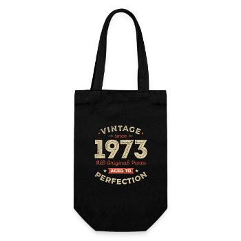 Vintage 1973 All Original Parts - Gift Bag for Bottles - black - Front
