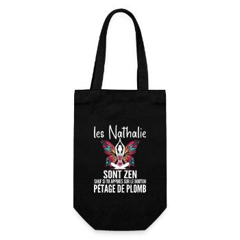Humour Surprise pour Femme Nathalie - Sac à bouteille - noir - Devant