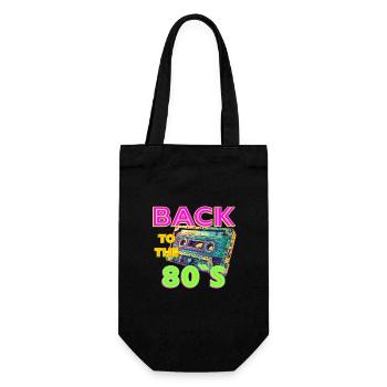 80 ' s 1980 ' s Party rétro Vintage - Sac à bouteille - noir - Devant