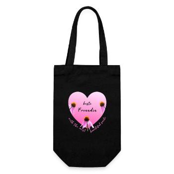 Best friend - Gift Bag for Bottles - black - Front