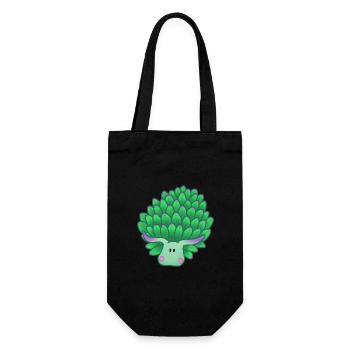 Leaf sheep - Gift Bag for Bottles - black - Front