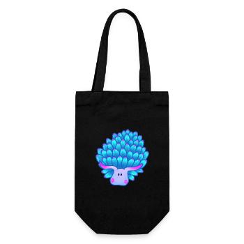 Leaf Slug, Blue Sea Snail - Gift Bag for Bottles - black - Front