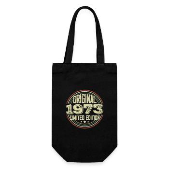 1973 Birthday Partys, ein legendärer Jahrgang - Geschenkbeutel für Flaschen - Schwarz - Vorne