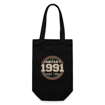 Les légendes sont nées en janvier 1991 - Sac à bouteille - noir - Devant