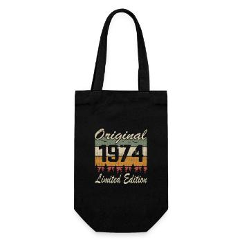 Vintage Anniversaire Idée Cadeau Original 1974 - Sac à bouteille - noir - Devant