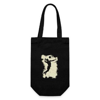 Volleyball Beach Grunge Vintage - Gift Bag for Bottles - black - Front