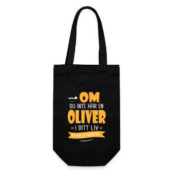 Oliver Gåva humor förnamn oliver - Sac à bouteille - noir - Devant