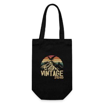 Vintage 2010 Cadeau Anniversaire 2010 Retro 2010 - Sac à bouteille - noir - Devant