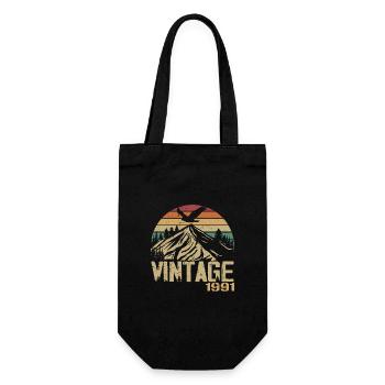 Vintage 1991 Cadeau Anniversaire 1991 Retro 1991 - Sac à bouteille - noir - Devant
