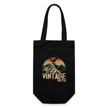 Vintage 1974 Cadeau Anniversaire 1974 Retro 1974 - Sac à bouteille - noir - Devant