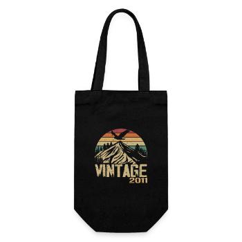 Vintage 2011 Cadeau Anniversaire 2011 Retro 2011 - Sac à bouteille - noir - Devant