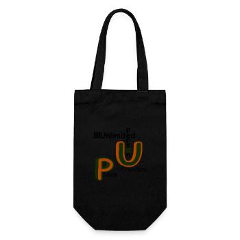 Peace and Freedom - Geschenkbeutel für Flaschen - Schwarz - Vorne
