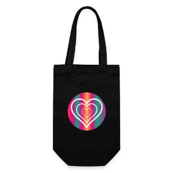 MOM. MOTHER'S DAY. HAPPY MOTHER'S DAY - Gift Bag for Bottles - black - Front