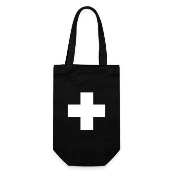 Switzerland - Gift Bag for Bottles - black - Front