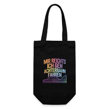 Roller Coaster Amusement Park Roller Coaster - Gift Bag for Bottles - black - Front