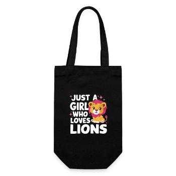 Lion Lion Animal Africa - Gift Bag for Bottles - black - Front
