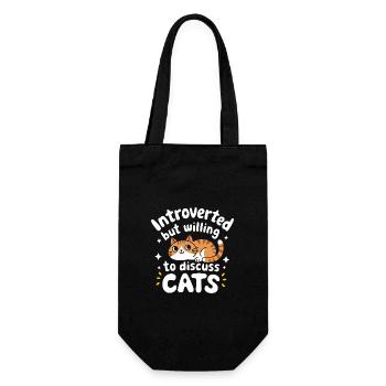 Introvert, antisocial, introvert - Gift Bag for Bottles - black - Front