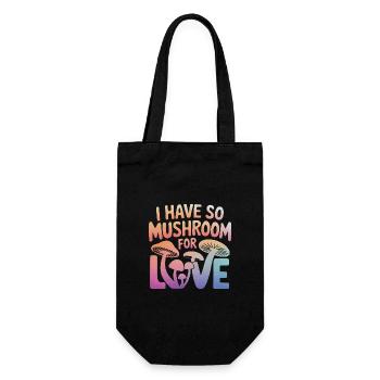 Mushroom Mushrooms Funghi Mushroom - Gift Bag for Bottles - black - Front