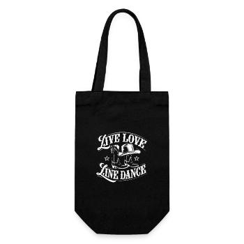 Life Love Line Dance Dancing Dance Sport - Gift Bag for Bottles - black - Front
