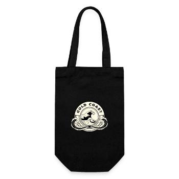 Gold Coast Australia Ocean Waves - Gift Bag for Bottles - black - Front