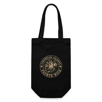 Porto Rico Caraïbes Îles Vintage - Sac à bouteille - noir - Devant