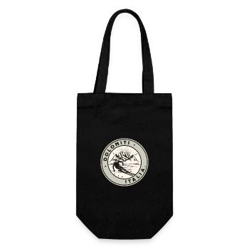 Dolomiti Italia Vintage Skiing - Gift Bag for Bottles - black - Front