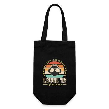 Level 18 - Gift Bag for Bottles - black - Front