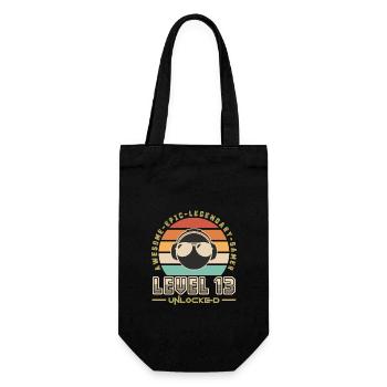 Level 13 - Gift Bag for Bottles - black - Front