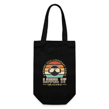 Level 17 - Gift Bag for Bottles - black - Front