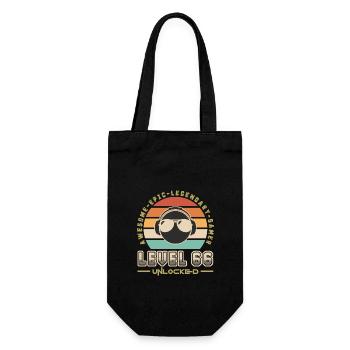 Level 66 - Gift Bag for Bottles - black - Front