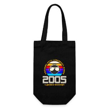 2005 - Geschenkbeutel für Flaschen - Schwarz - Vorne
